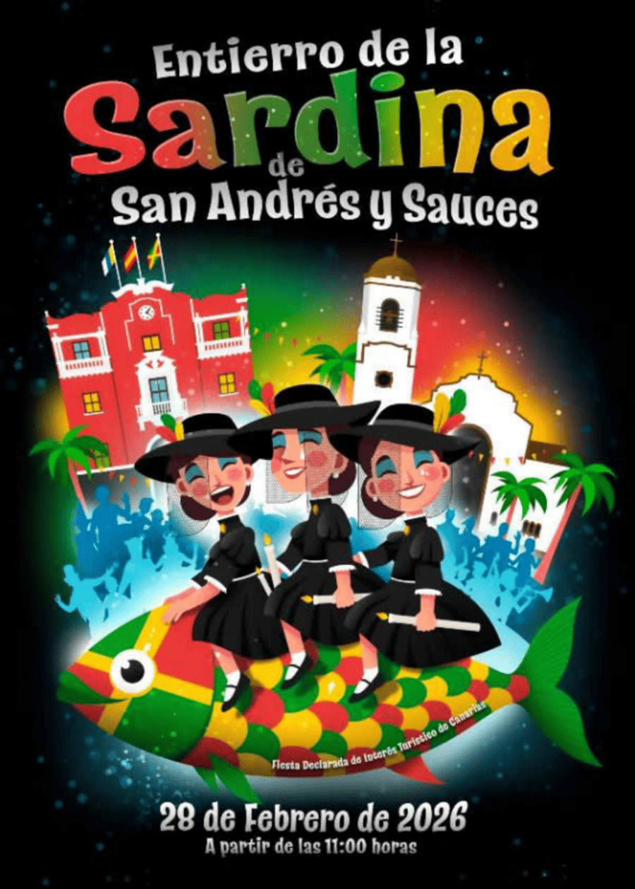 San Andrés y Sauces convoca el concurso de escaparates «En la Sardina nos vemos 2026»